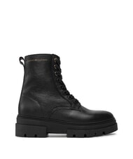 TOMMY HILFIGER BICOLOR Bottes en cuir &agrave; lacets noir - Chaussures Femme - 2