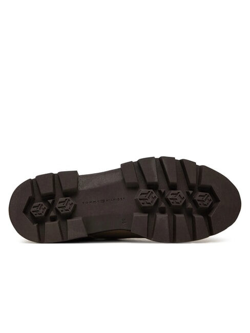 BICOLOR Bottes en cuir &agrave; lacets beige - Chaussures Femme