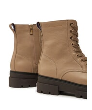 TOMMY HILFIGER BICOLOR Bottes en cuir &agrave; lacets beige - Chaussures Femme - 4