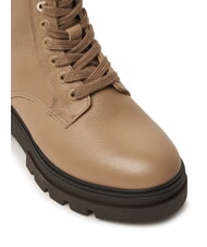 TOMMY HILFIGER BICOLOR Bottes en cuir &agrave; lacets beige - Chaussures Femme - 3