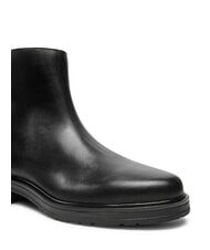 TOMMY HILFIGER TH bottines basses en daim et cuir noir - Chaussures Femme - 3