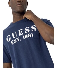 GUESS MARINA PRINT T-shirt &agrave; manches courtes avec poche bleu infini - T-shirt - 3