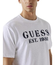 GUESS MARINA PRINT T-shirt &agrave; manches courtes avec poche blanc pur - T-shirt - 3