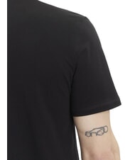 GUESS FLOCK T-shirt &agrave; manches courtes coupe classique jetbla - T-shirt - 4