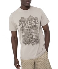 GUESS FLOCK T-shirt &agrave; manches courtes coupe classique pierre de pasadena - T-shirt - 3