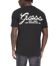 GUESS SCRIPT LOGO T-shirt imprim&eacute; &agrave; manches courtes noir de jais multi - T-shirt - 2