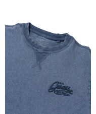 GUESS WASHED T-shirt &agrave; manches courtes coupe classique lavage de neige bleue - T-shirt - 4