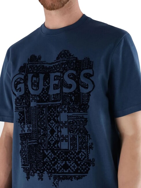 FLOCK T-shirt &agrave; manches courtes coupe classique bleu infini - T-shirt