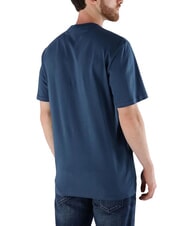 GUESS FLOCK T-shirt &agrave; manches courtes coupe classique bleu infini - T-shirt - 2