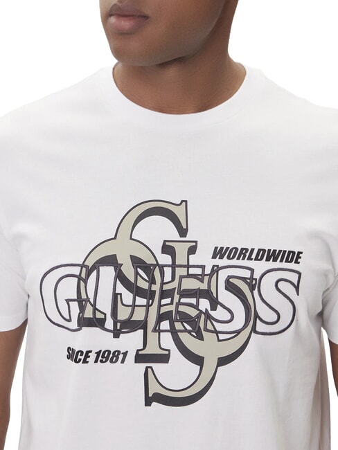 DROP SHADOW T-shirt &agrave; manches courtes avec impression 4G blanc pur - T-shirt