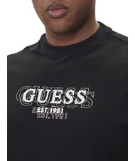 GUESS SMALL LOGO T-shirt &agrave; manches courtes coupe classique jetbla - T-shirt - 3