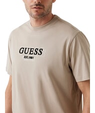GUESS SMALL LOGO T-shirt &agrave; manches courtes coupe classique pierre de pasadena - T-shirt - 3