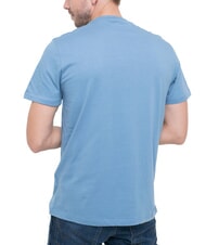 GUESS TRIANGLE LOGO T-shirt &agrave; manches courtes coupe r&eacute;guli&egrave;re toit parisien bleu - T-shirt - 2