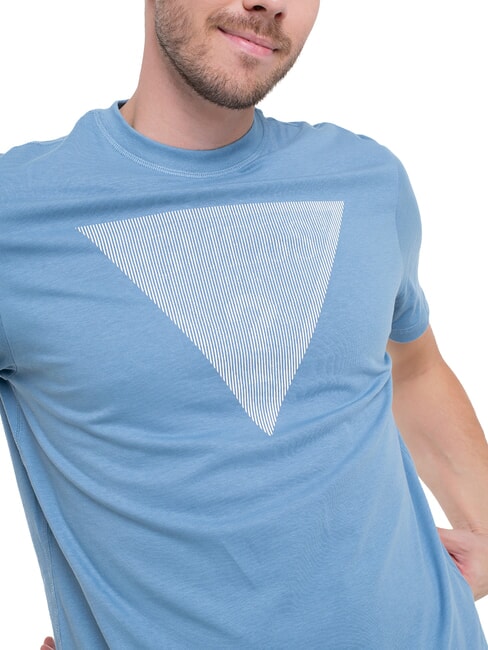 TRIANGLE LOGO T-shirt &agrave; manches courtes coupe r&eacute;guli&egrave;re toit parisien bleu - T-shirt
