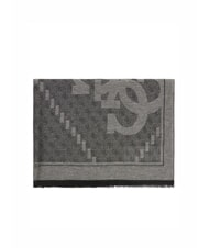 GUESS LOGO ALL OVER &Eacute;charpe en tissu jacquard NOIR - &Eacute;charpes - 2