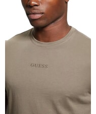 GUESS PIMA T-shirt en coton avec logo brod&eacute; coquille de noix - T-shirt - 3