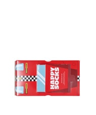 HAPPY SOCKS TOP RACER Coffret cadeau 3 paires de chaussettes rouge - Chaussettes pour hommes - 5
