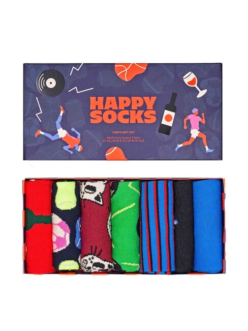 7 DAYS Coffret cadeau de 7 paires de chaussettes marine - Chaussettes pour hommes