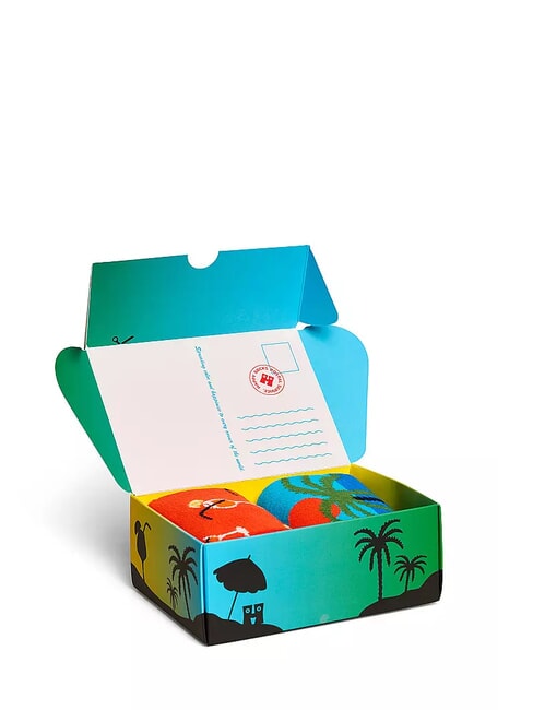 BEACH LIFE Coffret cadeau 2 paires de chaussettes vert - Chaussettes pour hommes