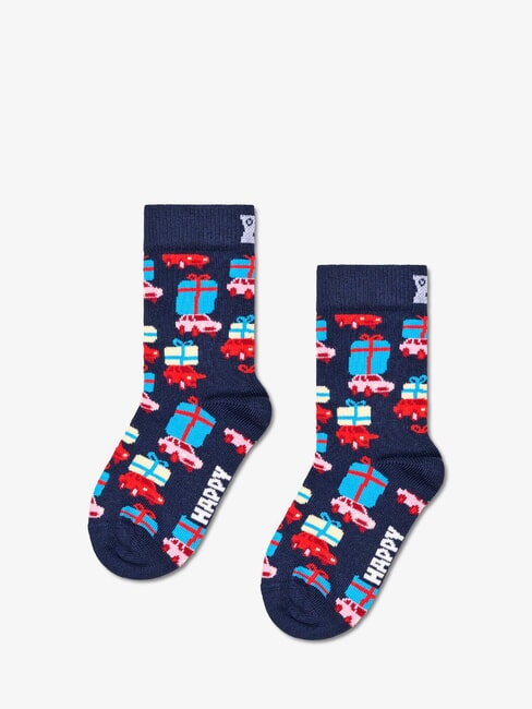 HOLIDAY KIDS Coffret cadeau 3 paires de chaussettes rouge - Chaussettes unisexes