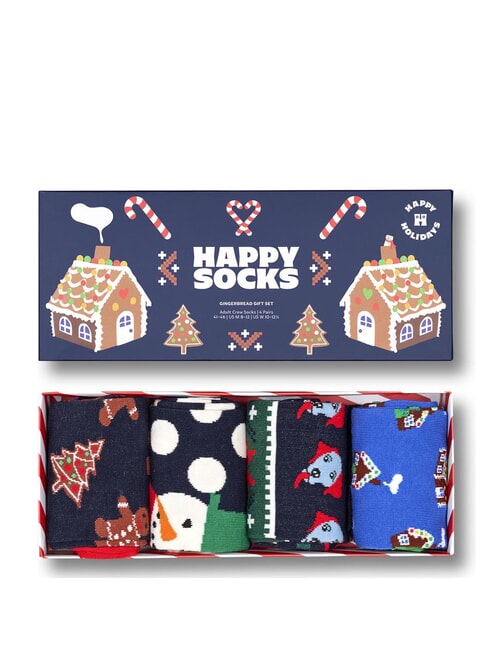 HOLIDAY GINGERBREAD Coffret cadeau de 4 paires de chaussettes multicolore - Chaussettes pour hommes