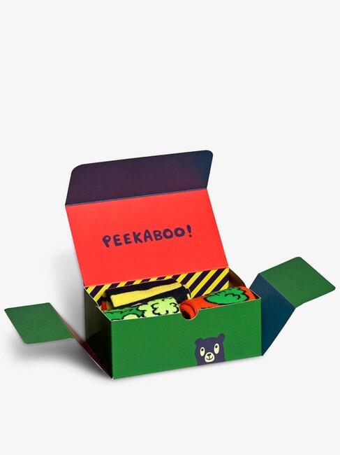 KIDS PEEK-A-BOO Coffret cadeau 3 paires de chaussettes multicolore - Chaussettes unisexes