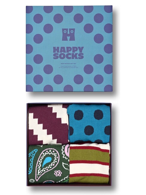 NEW VINTAGE Coffret cadeau de 4 paires de chaussettes 4500 - Chaussettes pour hommes