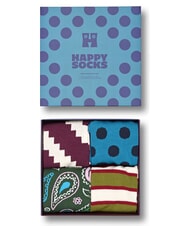 HAPPY SOCKS NEW VINTAGE Coffret cadeau de 4 paires de chaussettes 4500 - Chaussettes pour hommes - 4