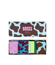 HAPPY SOCKS COLORBURST Coffret cadeau de 4 paires de chaussettes 5000 - Chaussettes pour hommes - 6
