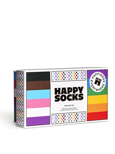 PRIDE Coffret cadeau 3 paires de chaussettes blanc - Chaussettes pour hommes