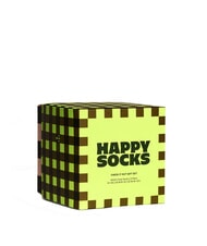 HAPPY SOCKS CHECK IT OUT Lot de 3 paires de chaussettes 1000 - Chaussettes pour hommes - 3