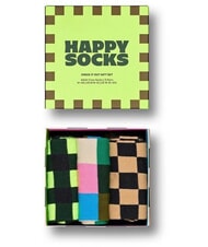 HAPPY SOCKS CHECK IT OUT Lot de 3 paires de chaussettes - Chaussettes pour hommes