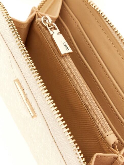 ALDINA portefeuille zipp&eacute; de taille moyenne OFFWHITE - Portefeuilles Femme