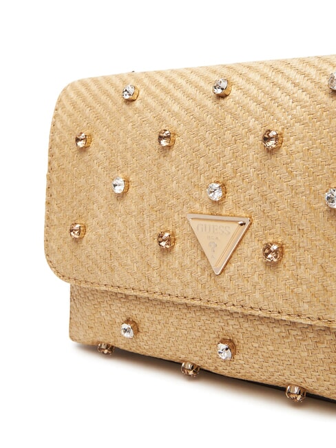 GIULLY 2 Sac convertible en raphia avec rabat lalie beaut&eacute; naturel - Sacs pour Femme