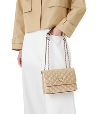 GUESS GIULLY 2 Sac bandouli&egrave;re tiss&eacute;, sac port&eacute; crois&eacute; or - Sacs pour Femme - 5