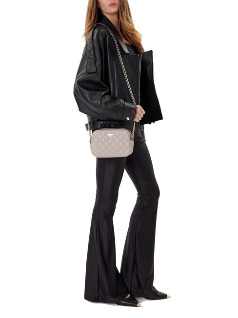 GIULLY 2 Sacoche matelass&eacute;e pour appareil photo &agrave; bandouli&egrave;re taupe - Sacs pour Femme