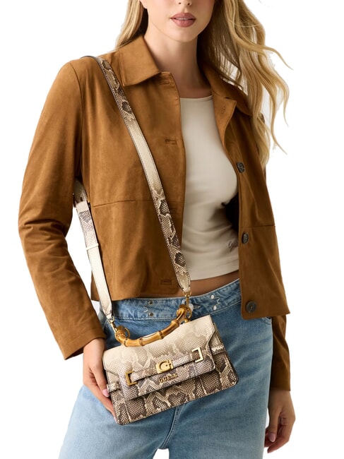 SIBEL Petit sac &agrave; main avec bandouli&egrave;re lalie beaut&eacute; naturel - Sacs pour Femme