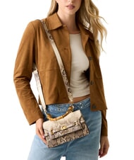 GUESS SIBEL Petit sac &agrave; main avec bandouli&egrave;re lalie beaut&eacute; naturel - Sacs pour Femme - 6