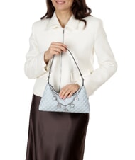 GUESS EVERLEE Sac bandouli&egrave;re matelass&eacute; avec breloques bleu brumeux - Sacs pour Femme - 4