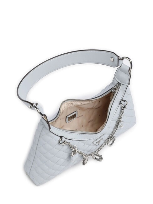 EVERLEE Sac bandouli&egrave;re matelass&eacute; avec breloques bleu brumeux - Sacs pour Femme