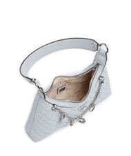 GUESS EVERLEE Sac bandouli&egrave;re matelass&eacute; avec breloques bleu brumeux - Sacs pour Femme - 5