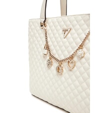 GUESS EVERLEE Sac &agrave; bandouli&egrave;re OFFWHITE - Sacs pour Femme - 3