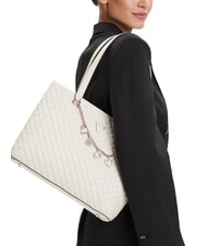 GUESS EVERLEE Sac &agrave; bandouli&egrave;re OFFWHITE - Sacs pour Femme - 5