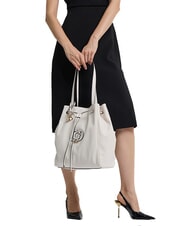 GUESS CALEBRA sac cabas &agrave; bandouli&egrave;re OFFWHITE - Sacs pour Femme - 4