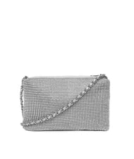 GUESS CRYSTAL Sac bandouli&egrave;re orn&eacute; de strass argent - Sacs pour Femme - 2