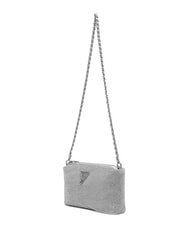 GUESS CRYSTAL Sac bandouli&egrave;re orn&eacute; de strass argent - Sacs pour Femme - 4