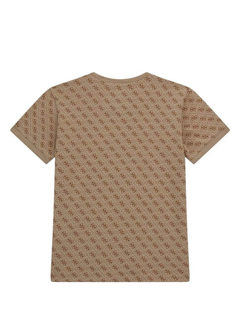 KIDS T-shirt avec logo int&eacute;gral 4G 4g aop beige blanc - Tee-shirt enfant