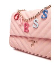GUESS GIRL Mini sac &agrave; bandouli&egrave;re rose barbe &agrave; papa - Sacs pour Femme - 3