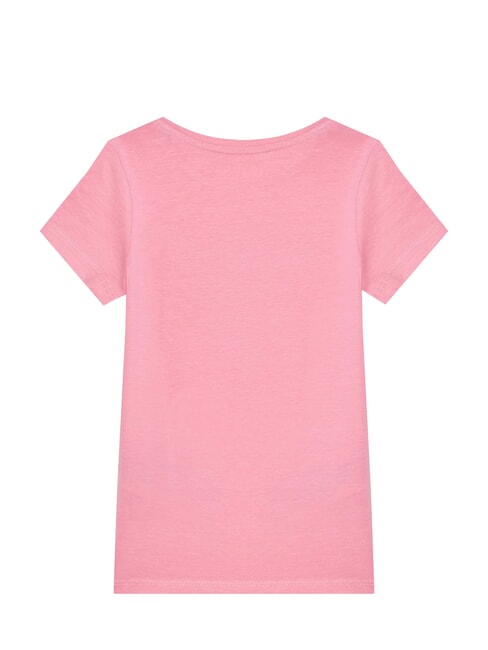 KIDS T-shirt &agrave; manches courtes avec strass rose gel&eacute;e - Tee-shirt enfant