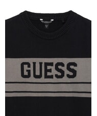 GUESS KIDS MINI ME Pull &agrave; col rond avec logo jetbla - Pulls pour enfants - 3